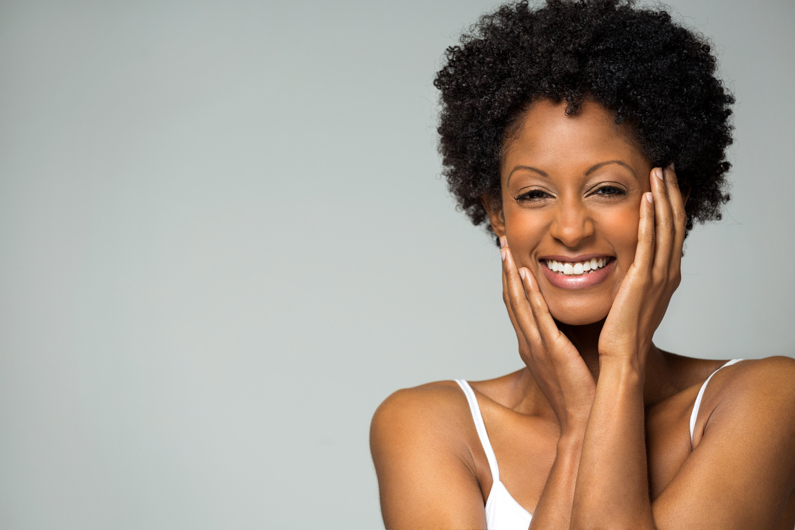 Woman smiling